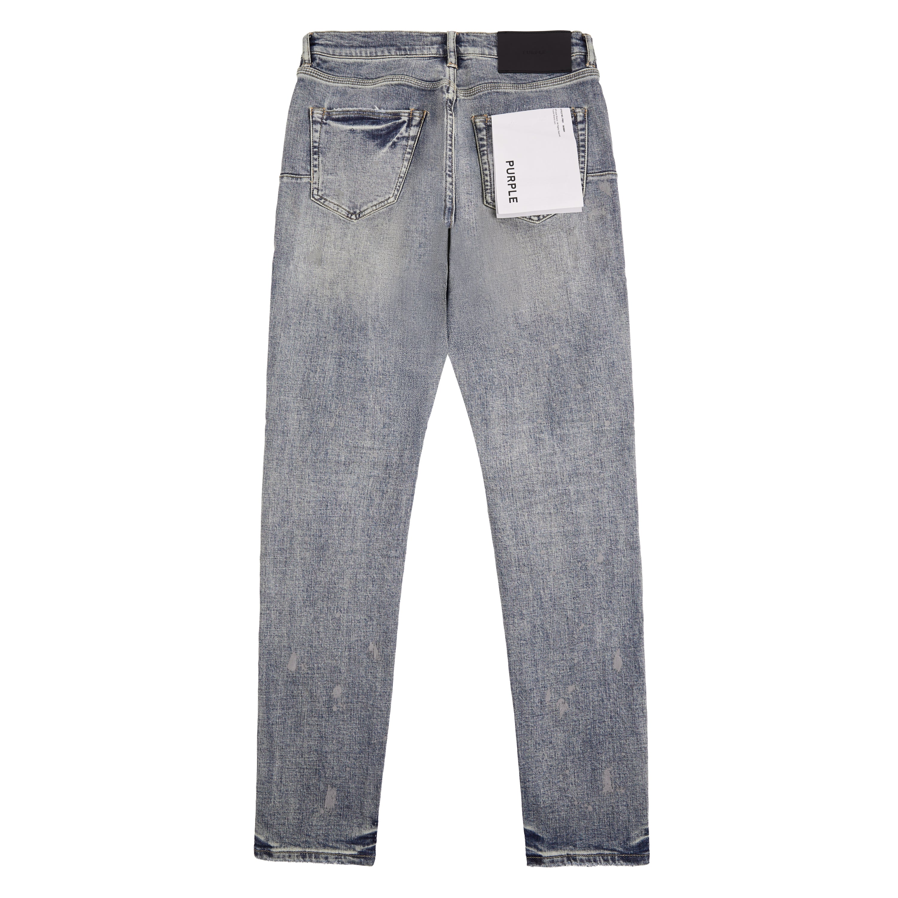 Worn Indigo Reflective Paint Denim - Image 5