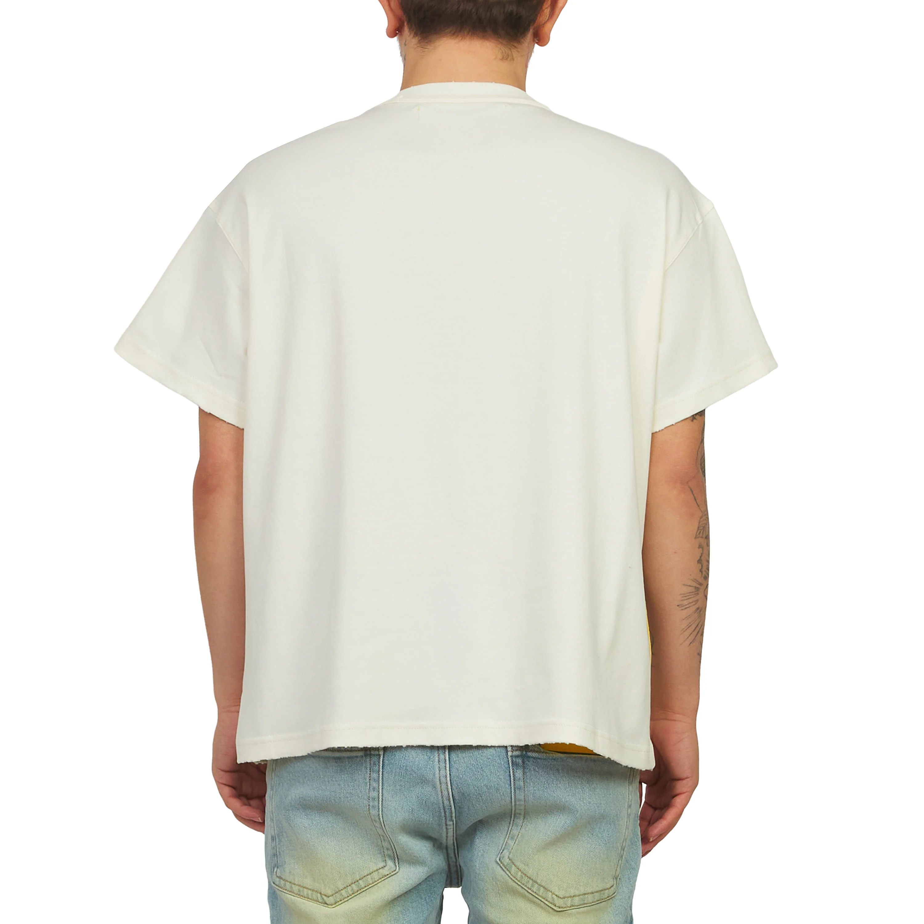 WSC Leather Tee | Bone White/Black - Image 4