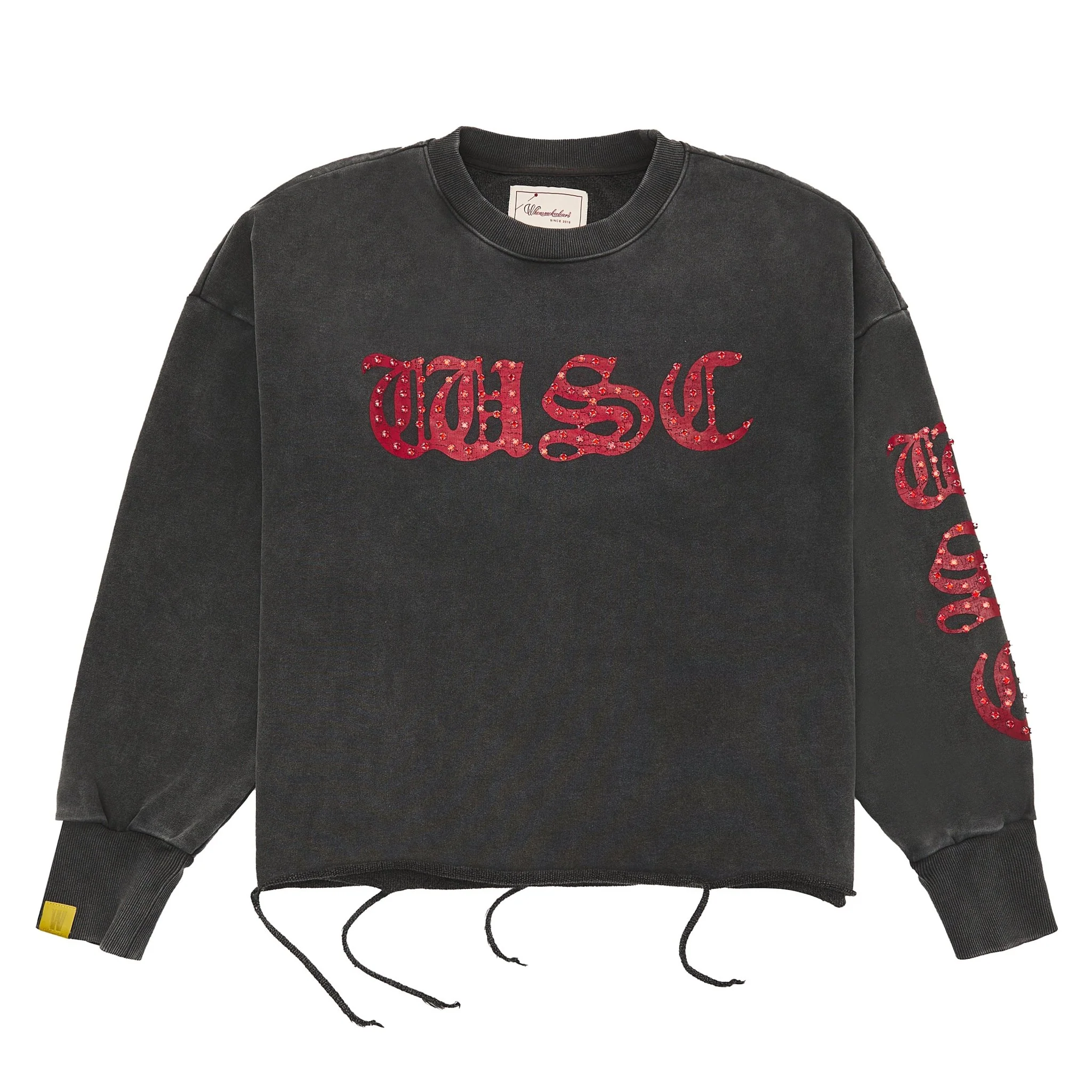 WSC Rhinestone Sweatshirt | Black/Red