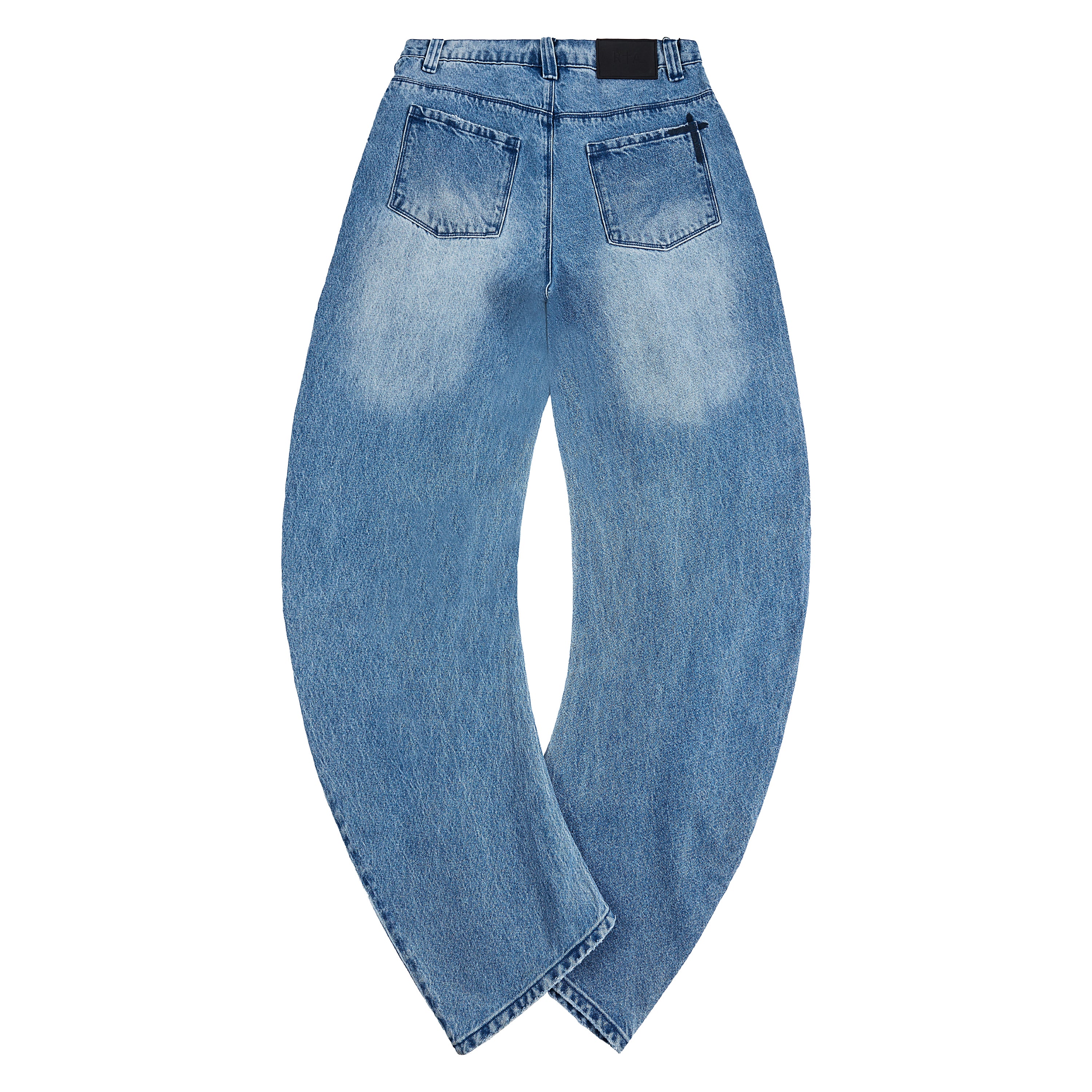 Xander Barrel Leg Denim | Glacier Blue - Image 4
