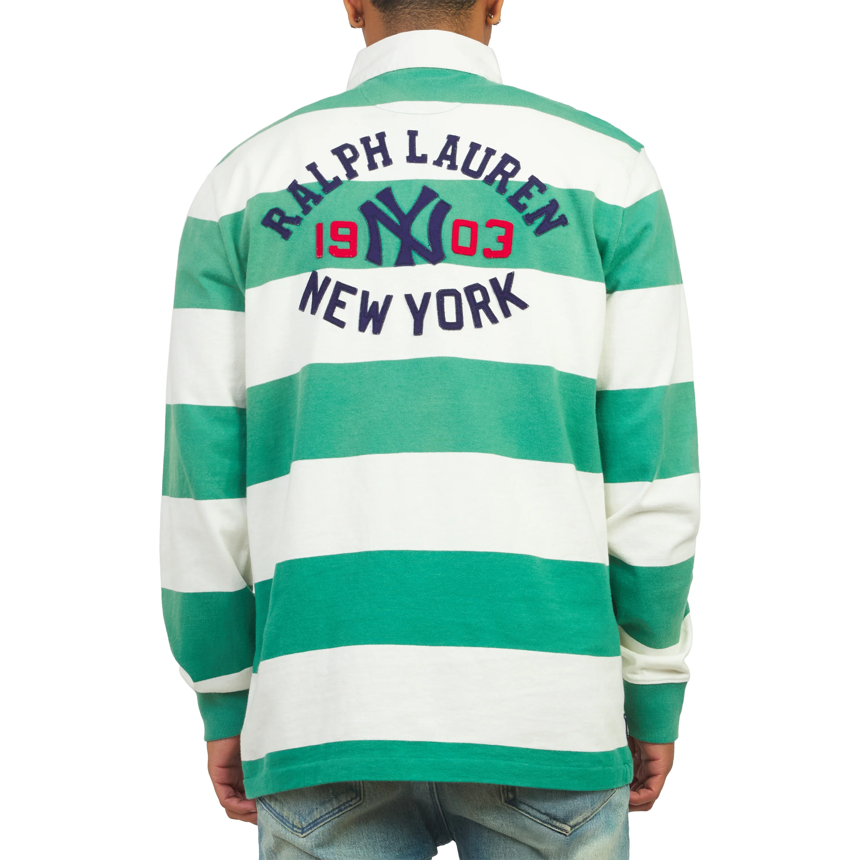 Yankees™ Rugby Shirt | Green/White - Image 4
