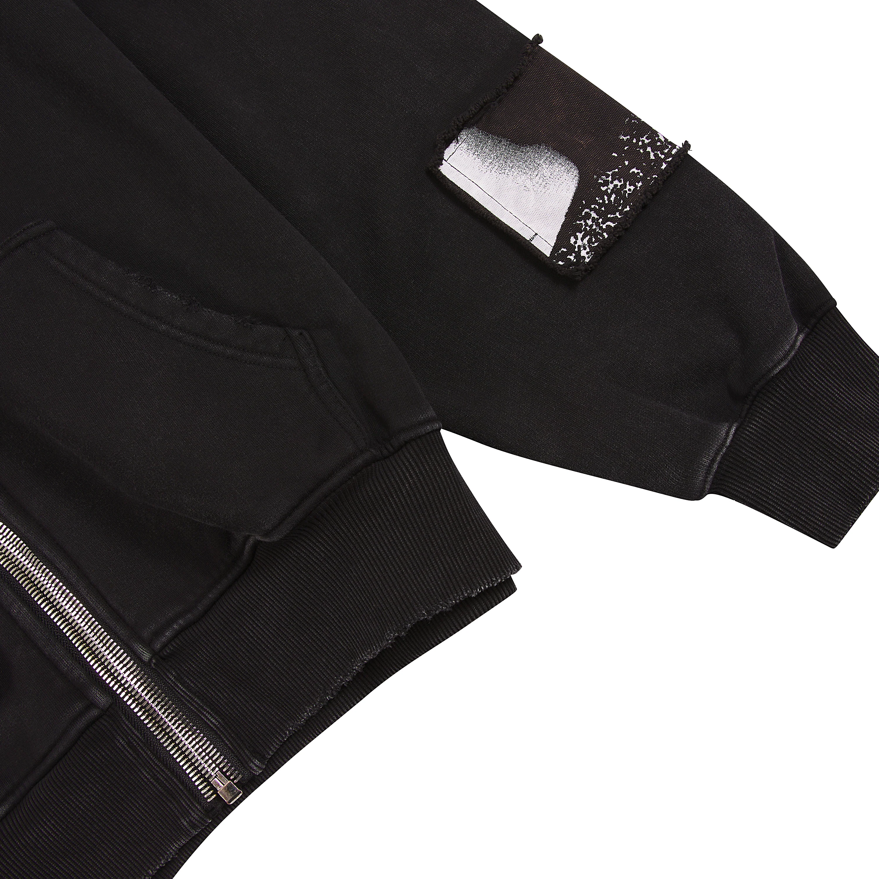 Zev Digital Patch Hoodie | Black - Image 4
