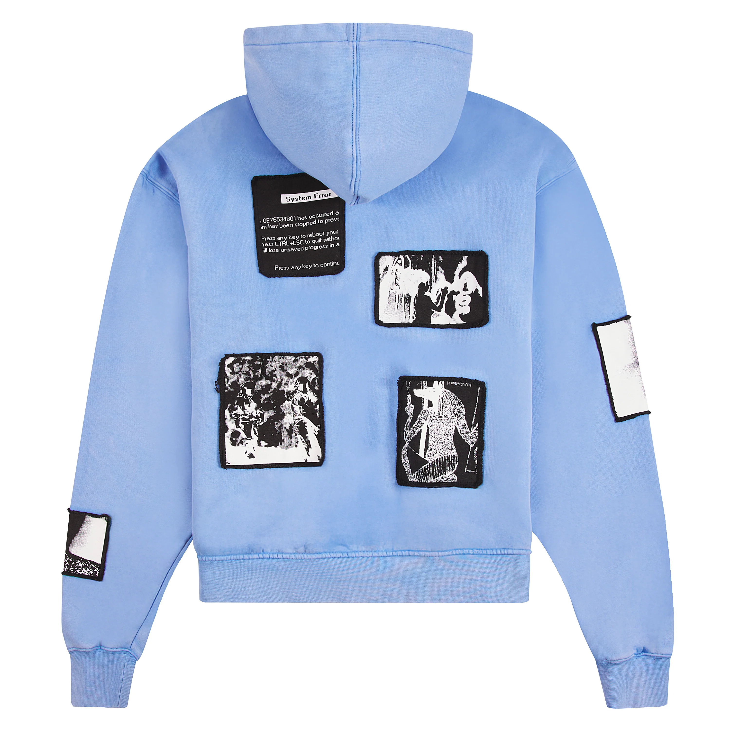 Zev Digital Patch Hoodie | Blue - Image 2